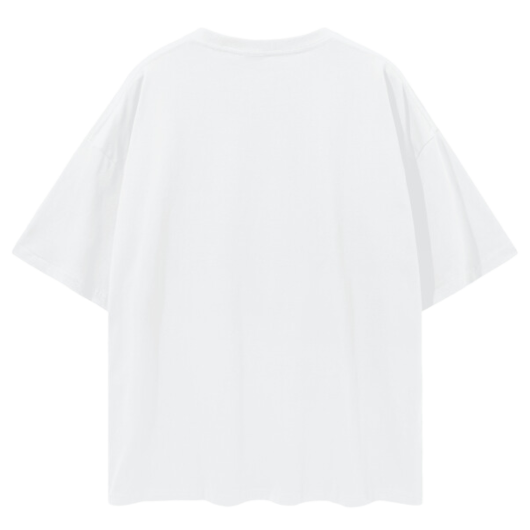 Lewis Born In Line Racing Oversize White Tee