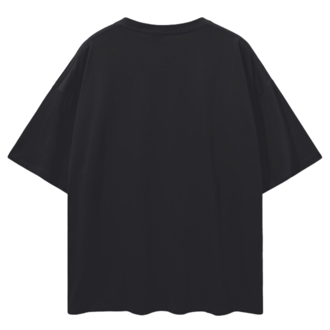 Lewis Born In Line Racing Oversize Black Tee
