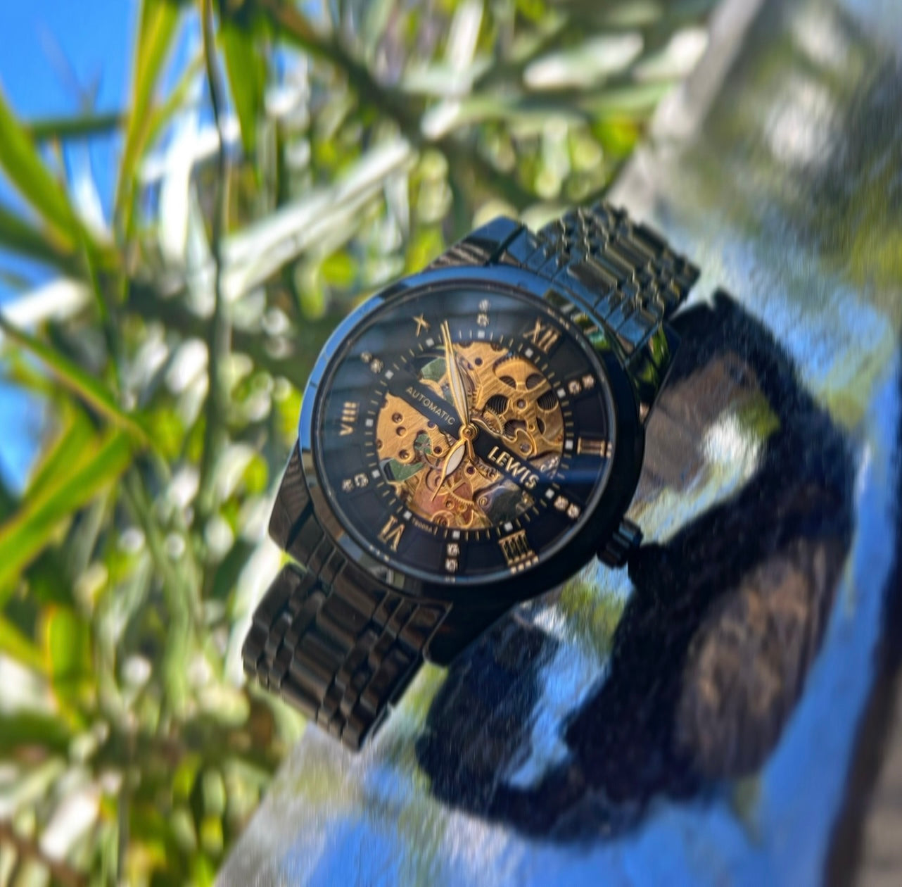 Men's Black/Gold Automatic Watch Season 1