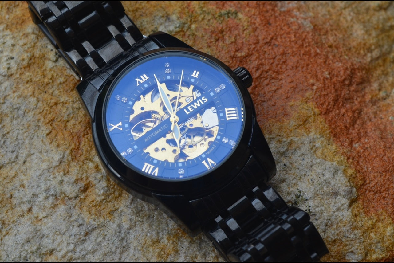 Men's Black/Gold Automatic Watch Season 1