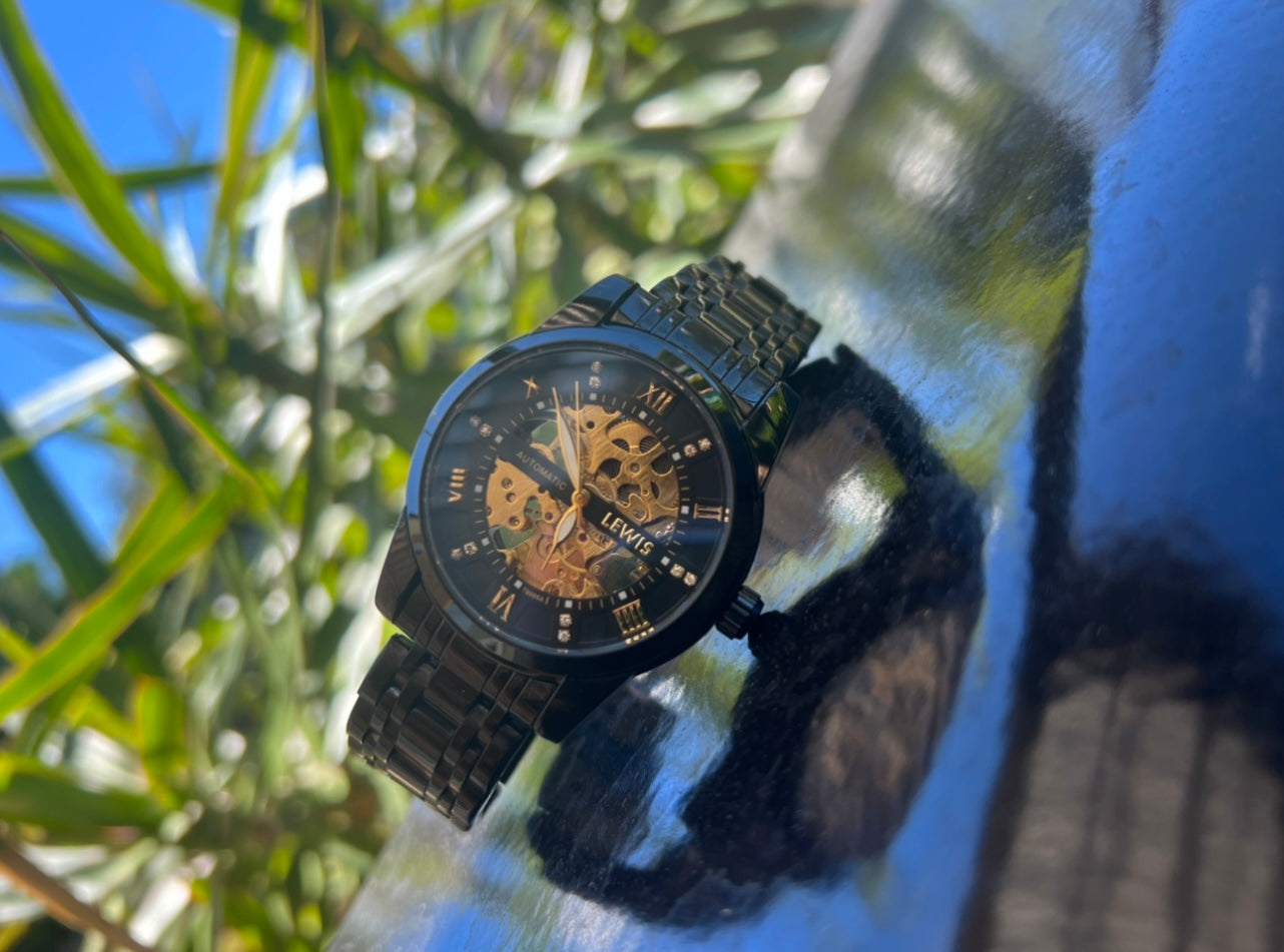 Men's Black/Gold Automatic Watch Season 1