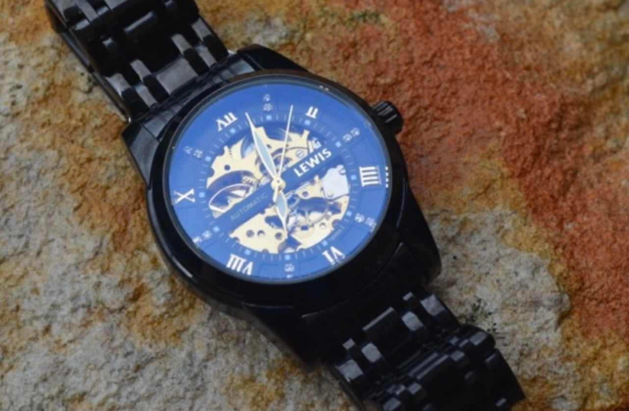 Men's Black/Gold Automatic Watch Season 1
