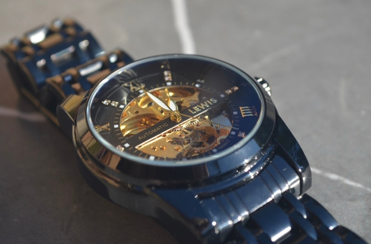 Men's Black/Gold Automatic Watch Season 1