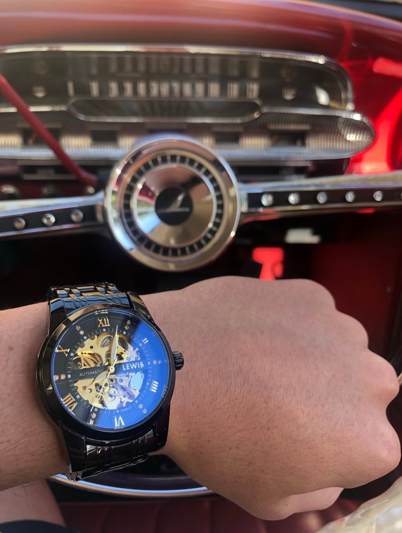 Men's Black/Gold Automatic Watch Season 1