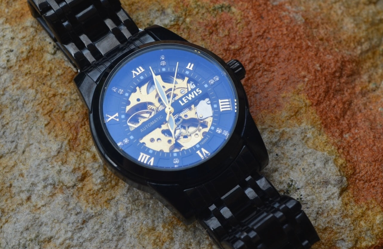 Men's Black/Gold Automatic Watch Season 1